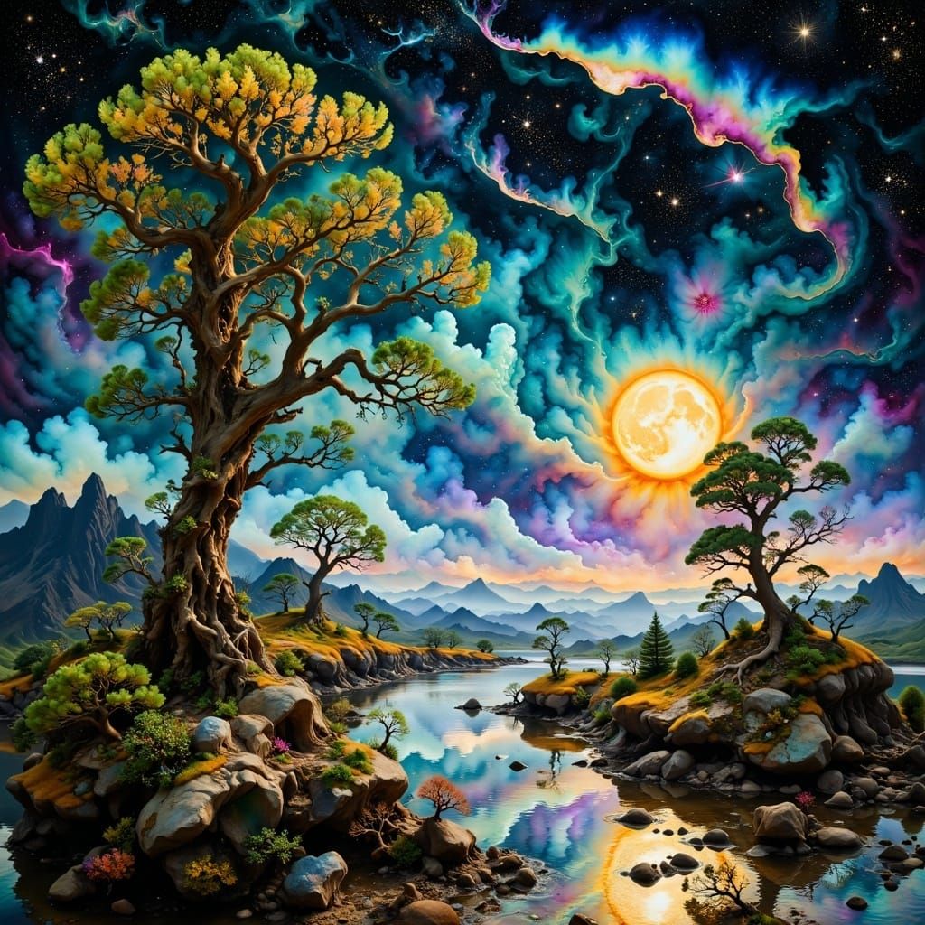 Cosmic Balance in a Prism of Light