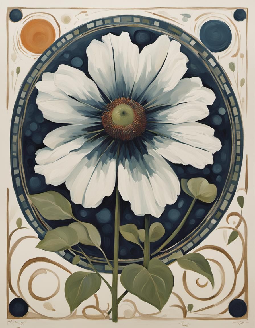 Borgeaud Inspired Impressionistic AI Artwork