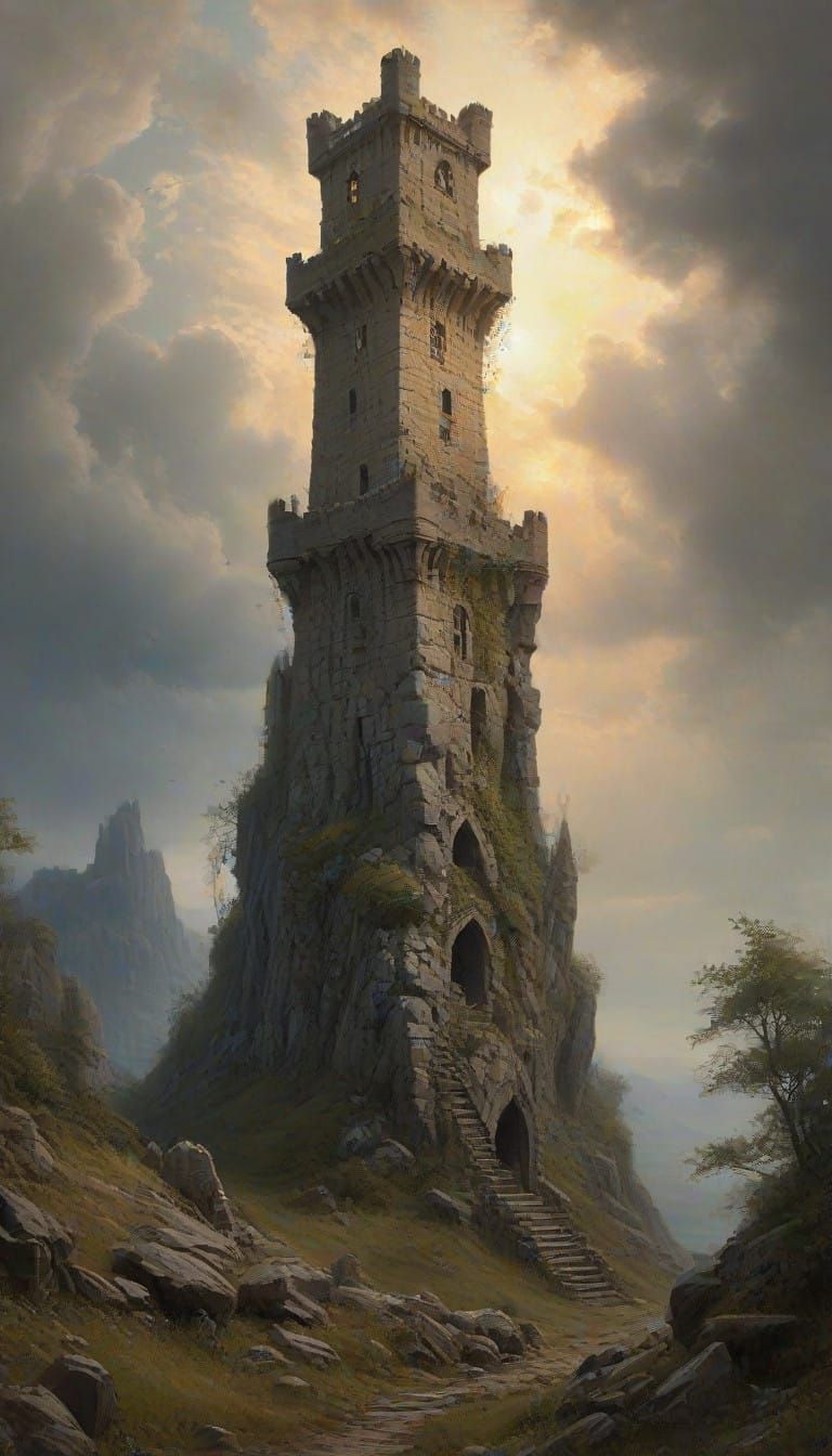 Gothic Castle in Pillar of Cloud and Fire