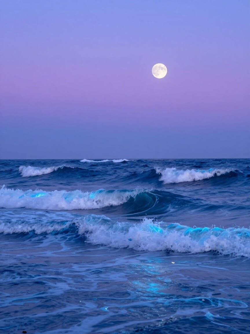 Ethereal Seascape in Tidal Tempest