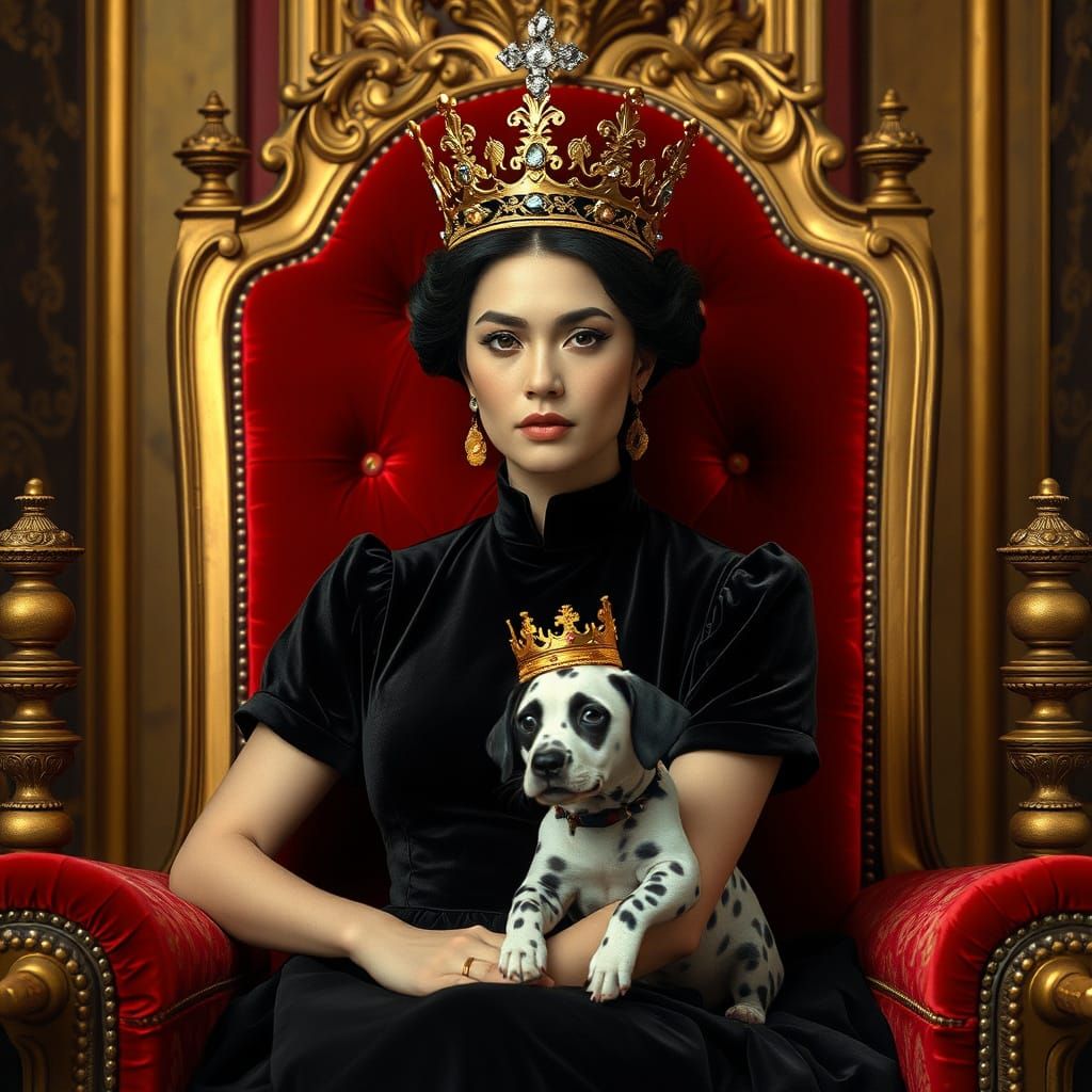 Golden Throne of the Raven-Haired Queen