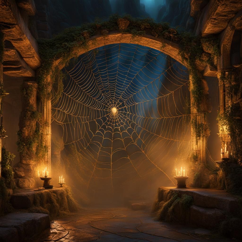 Greek Underworld Spiderwebs Capture Souls