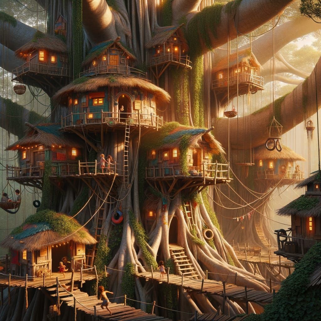 Treehouse Village in Ancient Banyan Tree