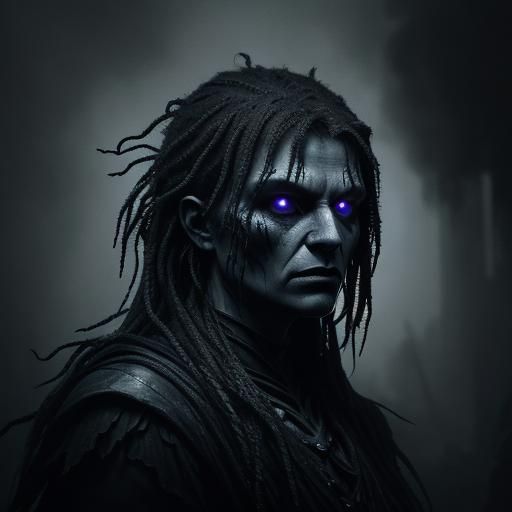 Roblox Character in Dark Futurism Style