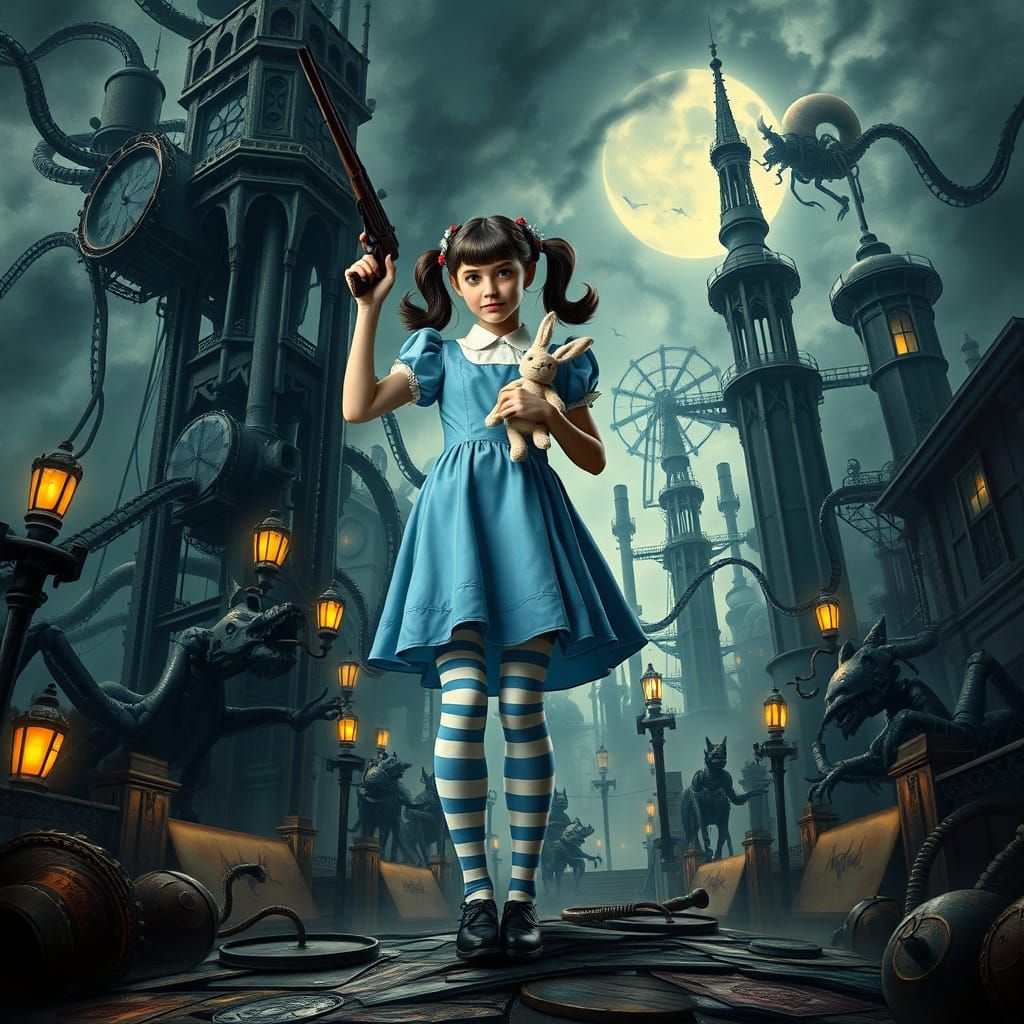 Steampunk Dorothy's Nightmare: A Dark Wonderland