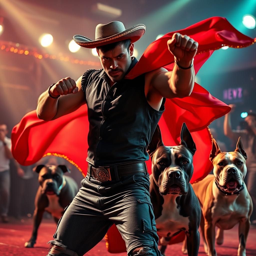 Epic Battle: Brawler vs Matador in Neon Party