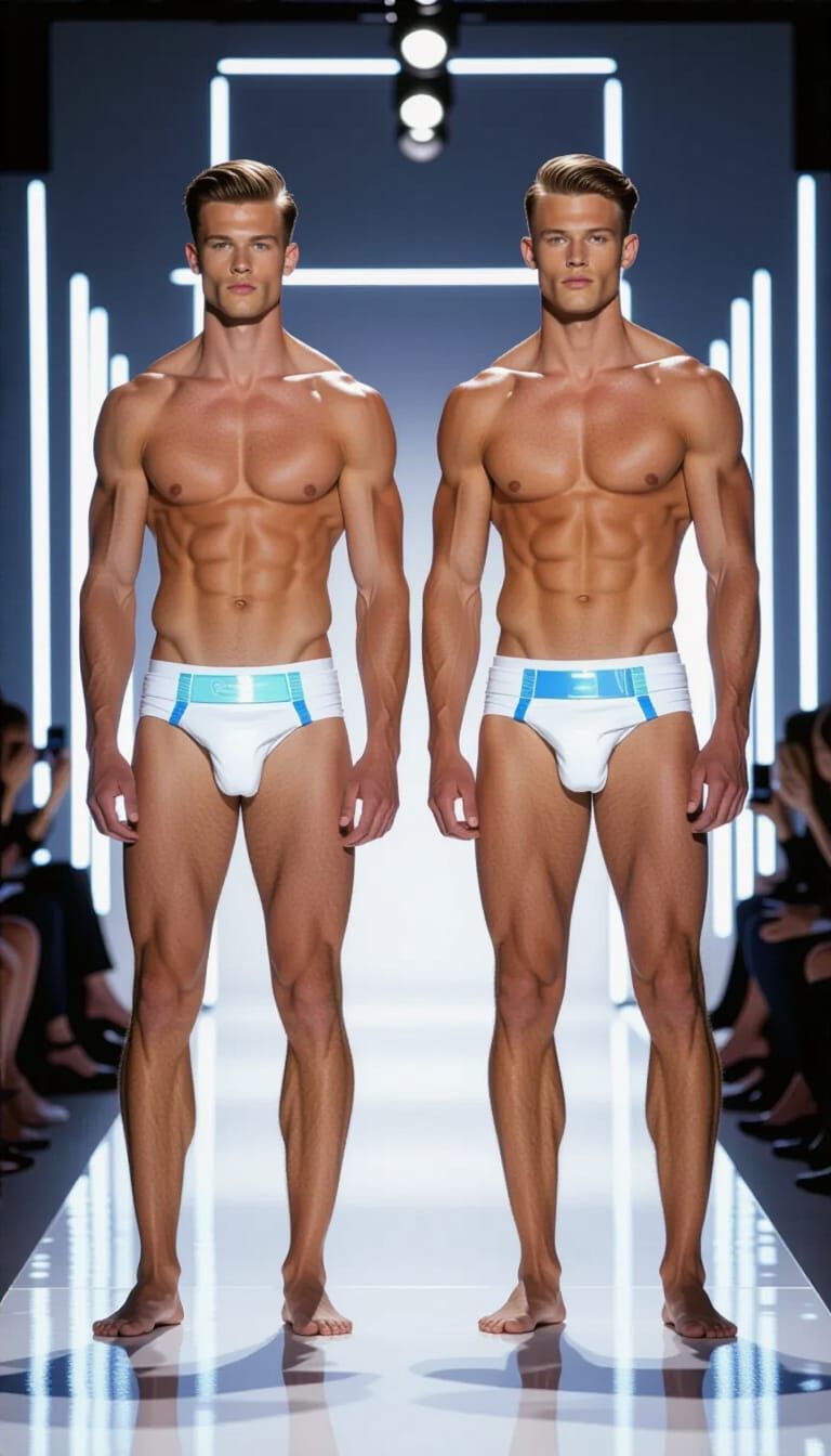 Diaper Fashion Show: Photorealistic Digital Art