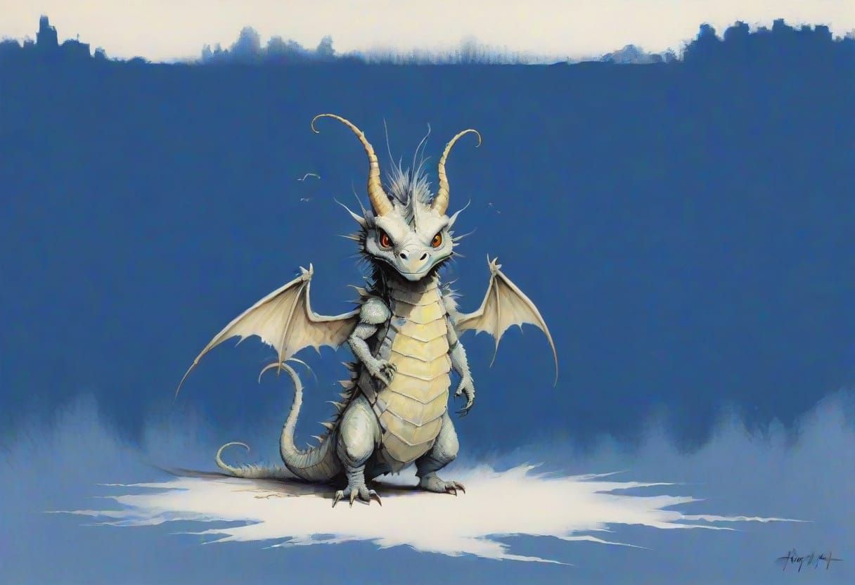 Hairy Insect Dragon in Gammell Style