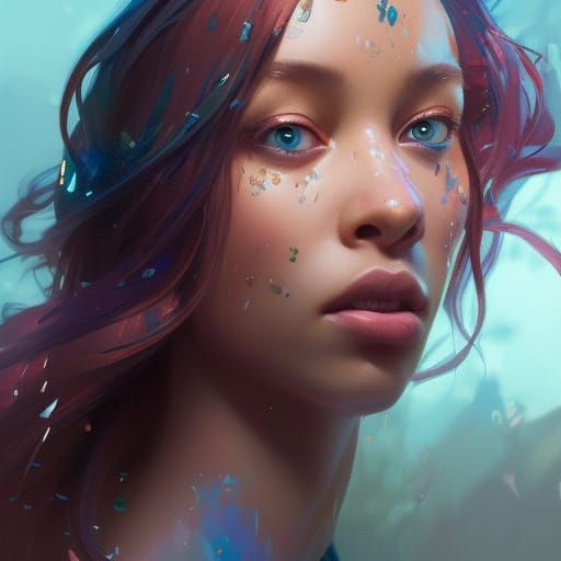 SZA Portrait in Artgerm Style