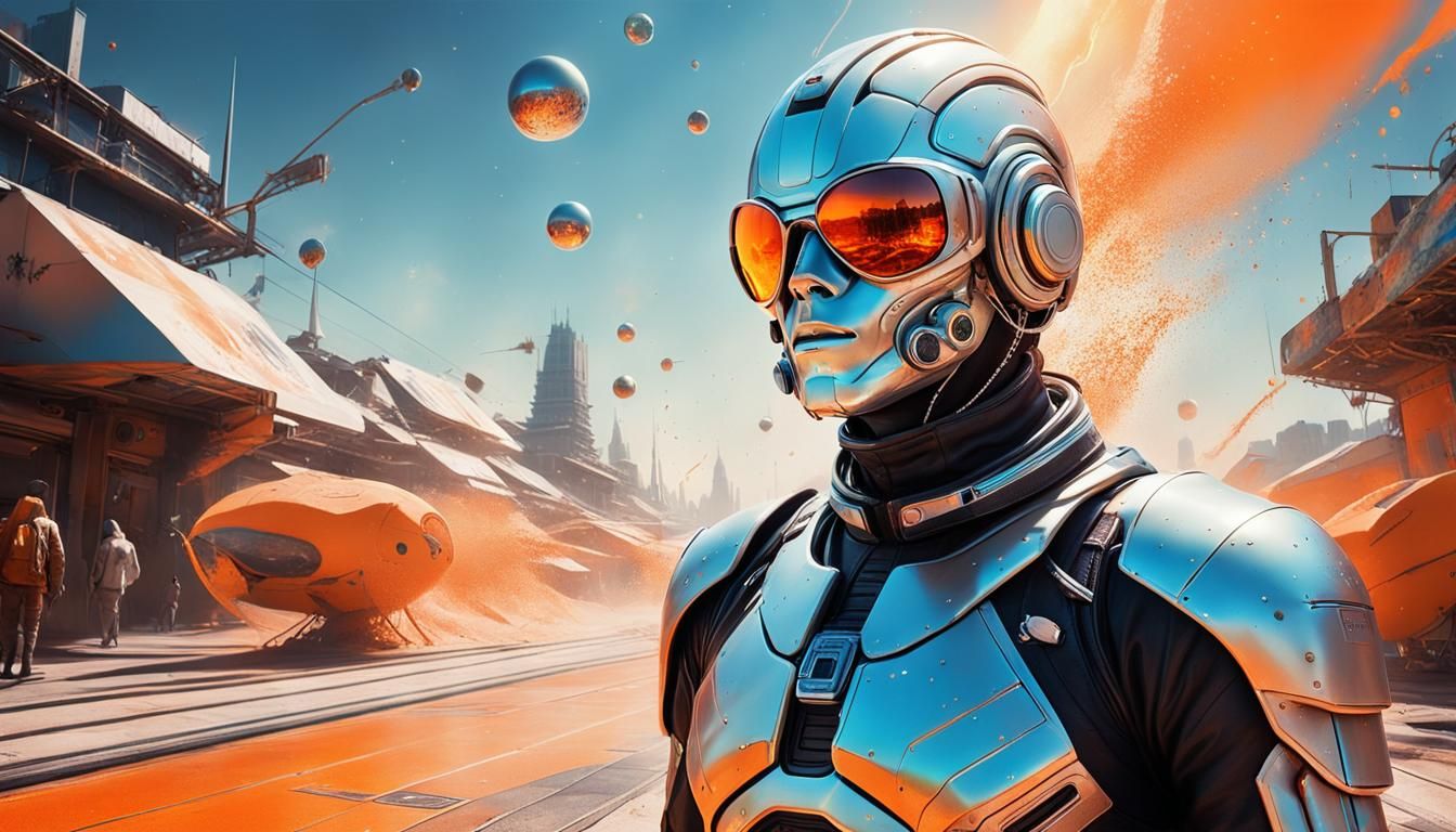 Futuristic Omnipresence in Vibrant Colors