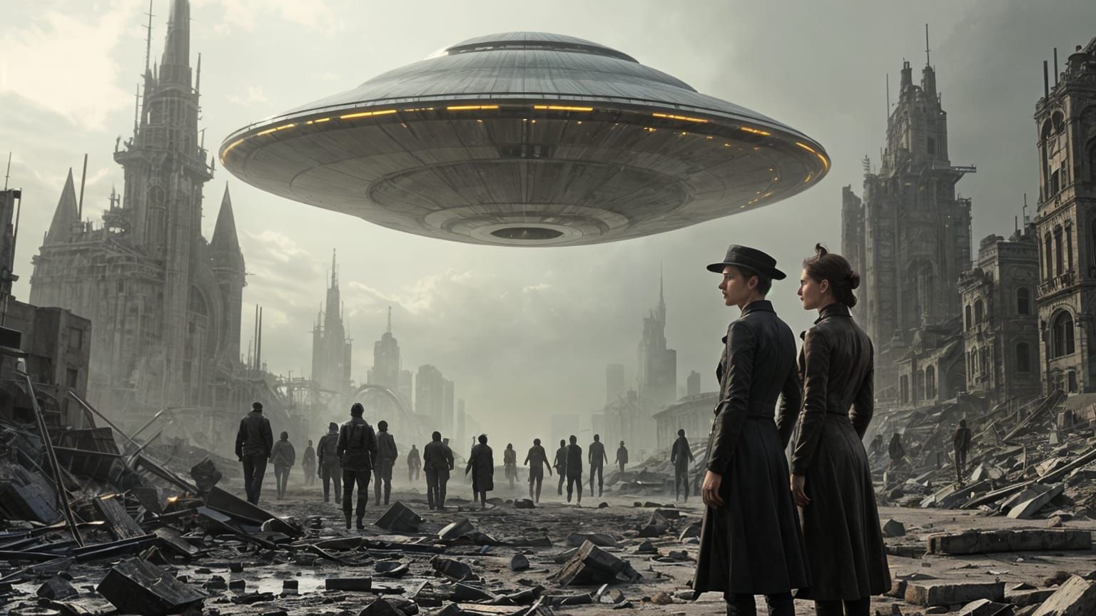 Retrofuturistic Dystopia: Homage to Mead, Beksiński, and Tho...