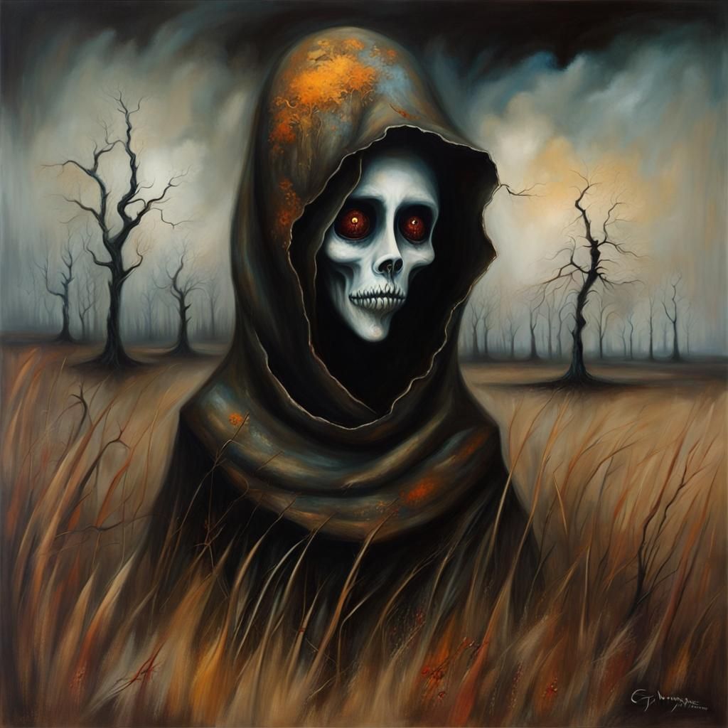 Grimdark Image in Graphic Novel Style