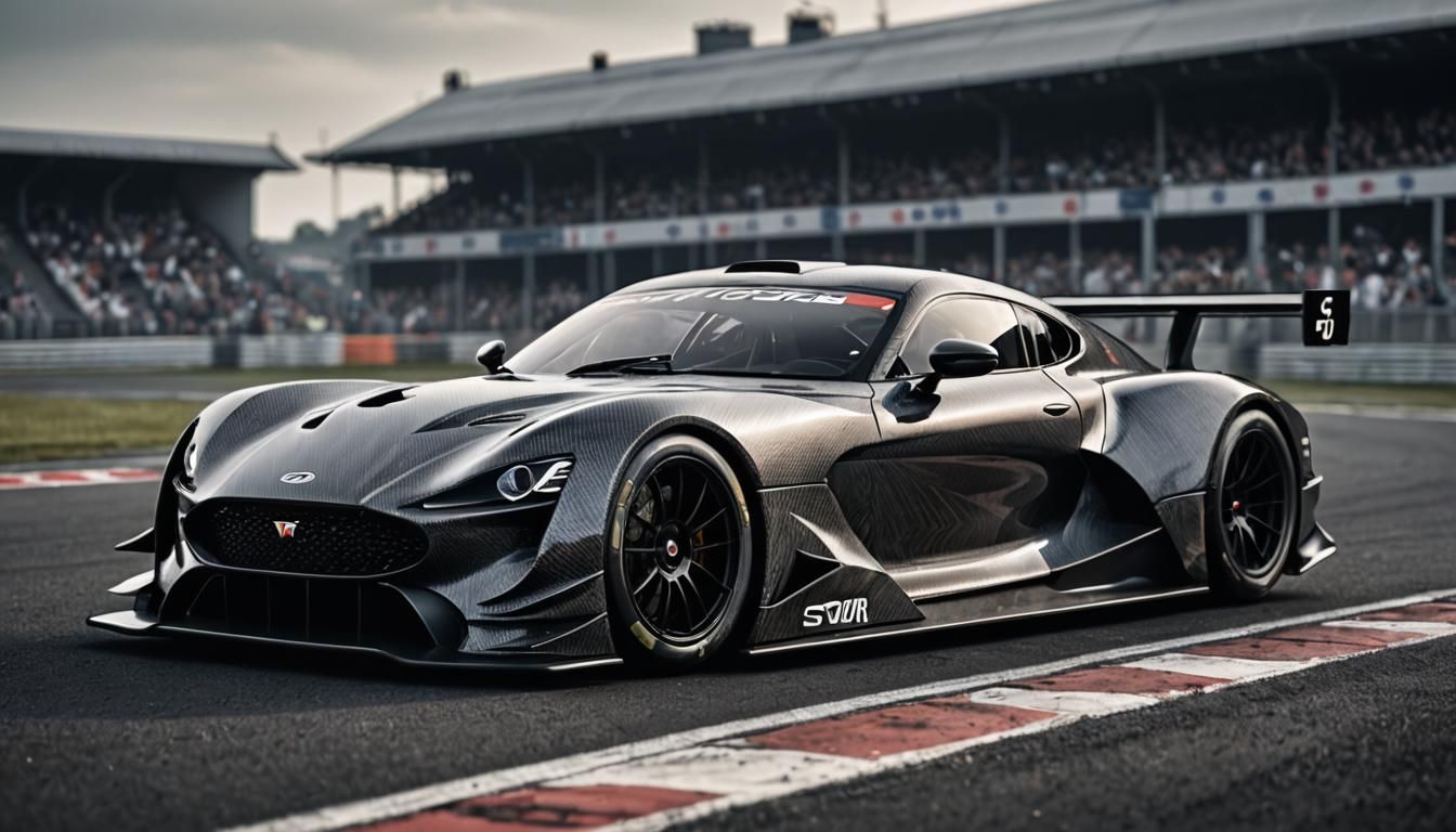 Futuristic TVR Vision GT Race Car in Studio