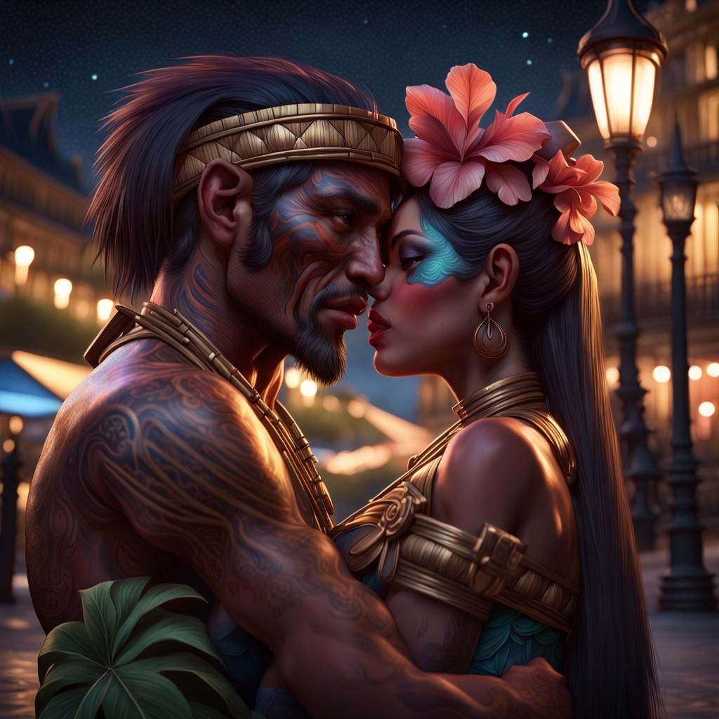 Romantic Tiki and Plagg Portrait in Paris