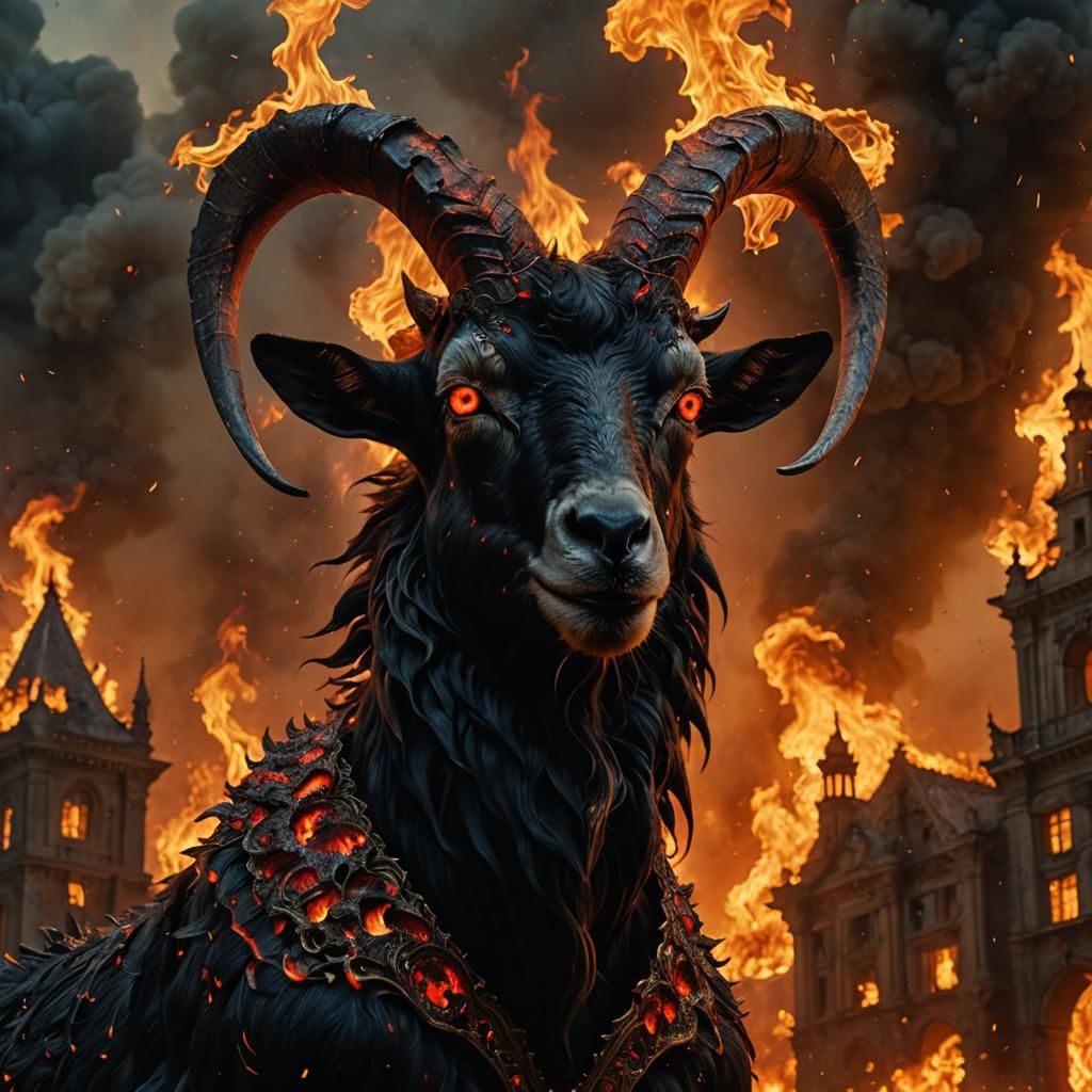 Infernal Goat Melts Watching Humanity Burn
