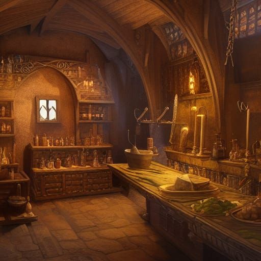 Medieval Alchemy Shop