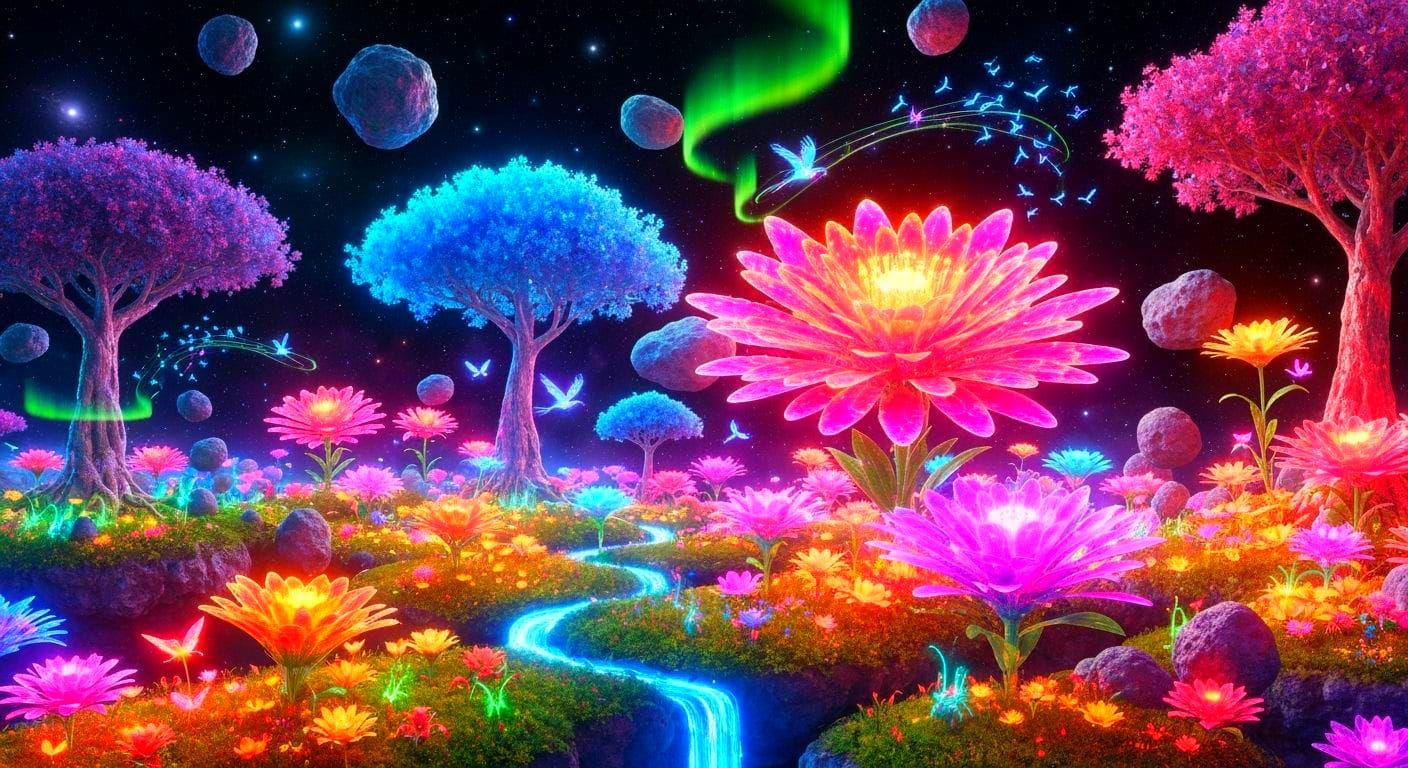 Cosmic Garden Blooms in Post-Universe Silence