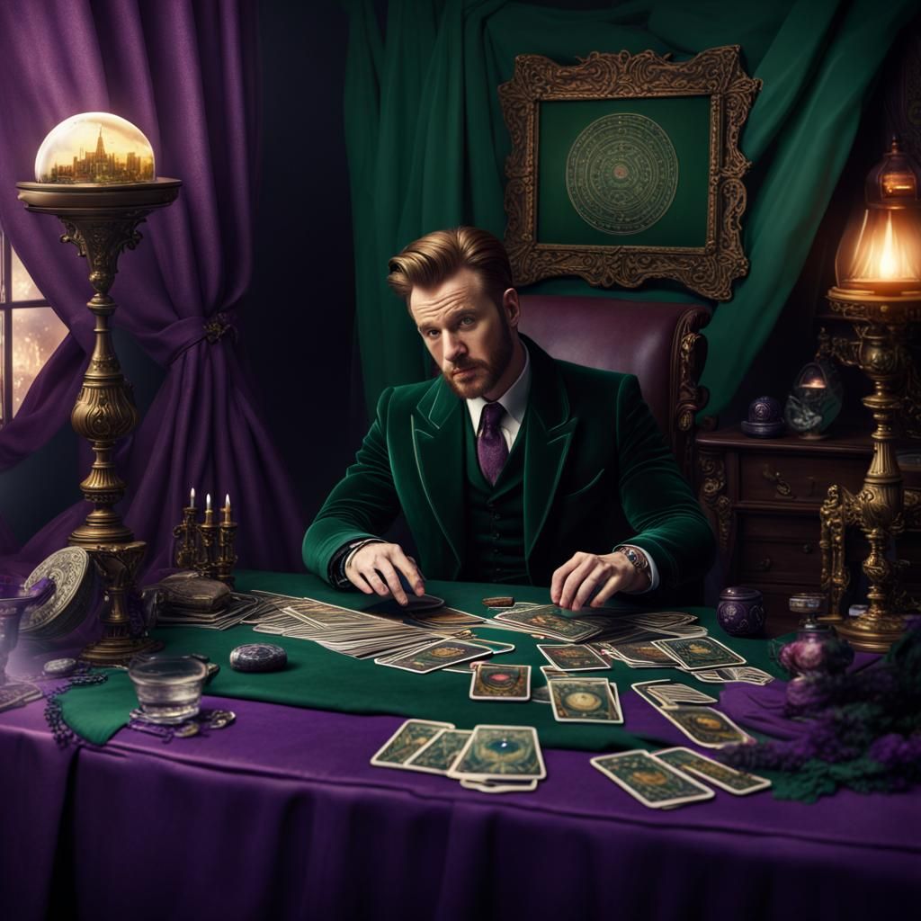 Chris Evans as Slytherin Diviner in Dramatic Digital Paintin...