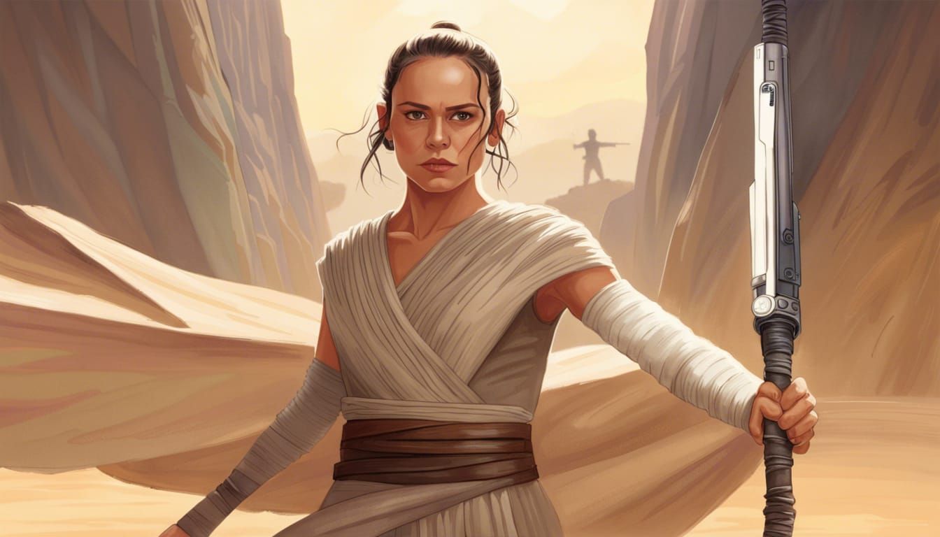 Beautiful Rey Skywalker Portrait