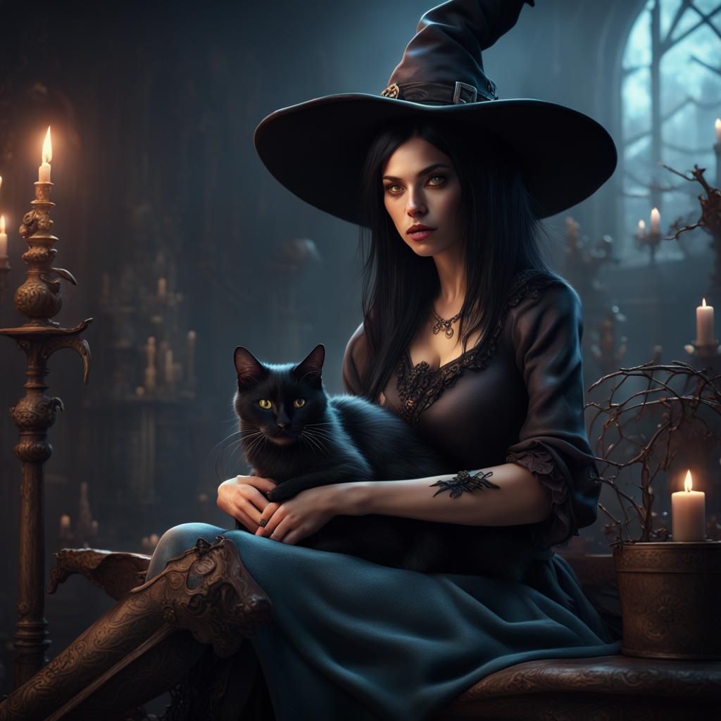 The cat and its witch
