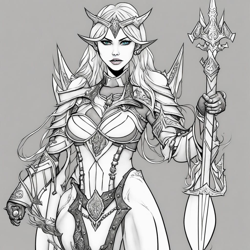 Elf Wizard Wears Hellknight Armor