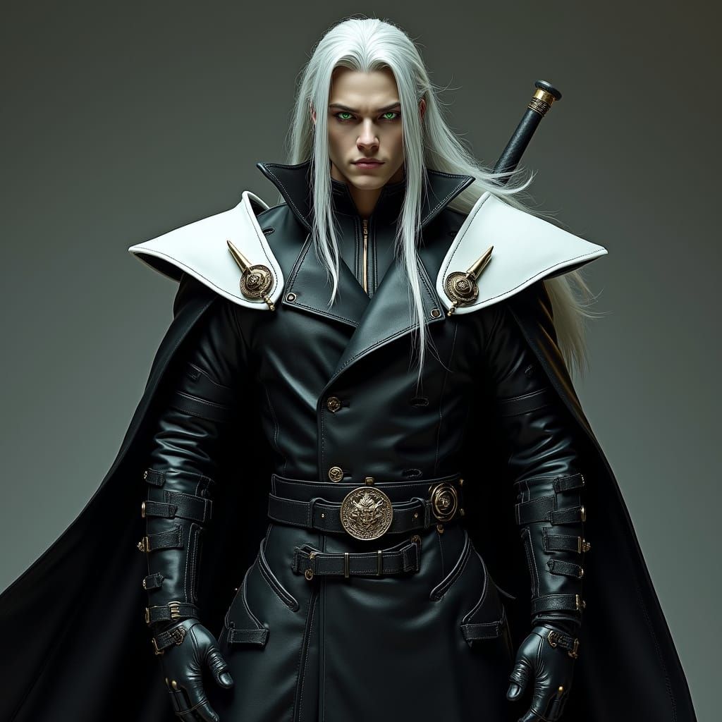 Muscular Warrior in Dark Gothic Fantasy