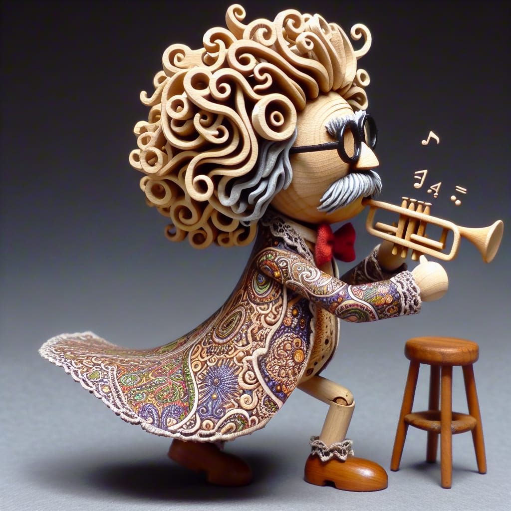 Paisley Einstein Carving in Motion