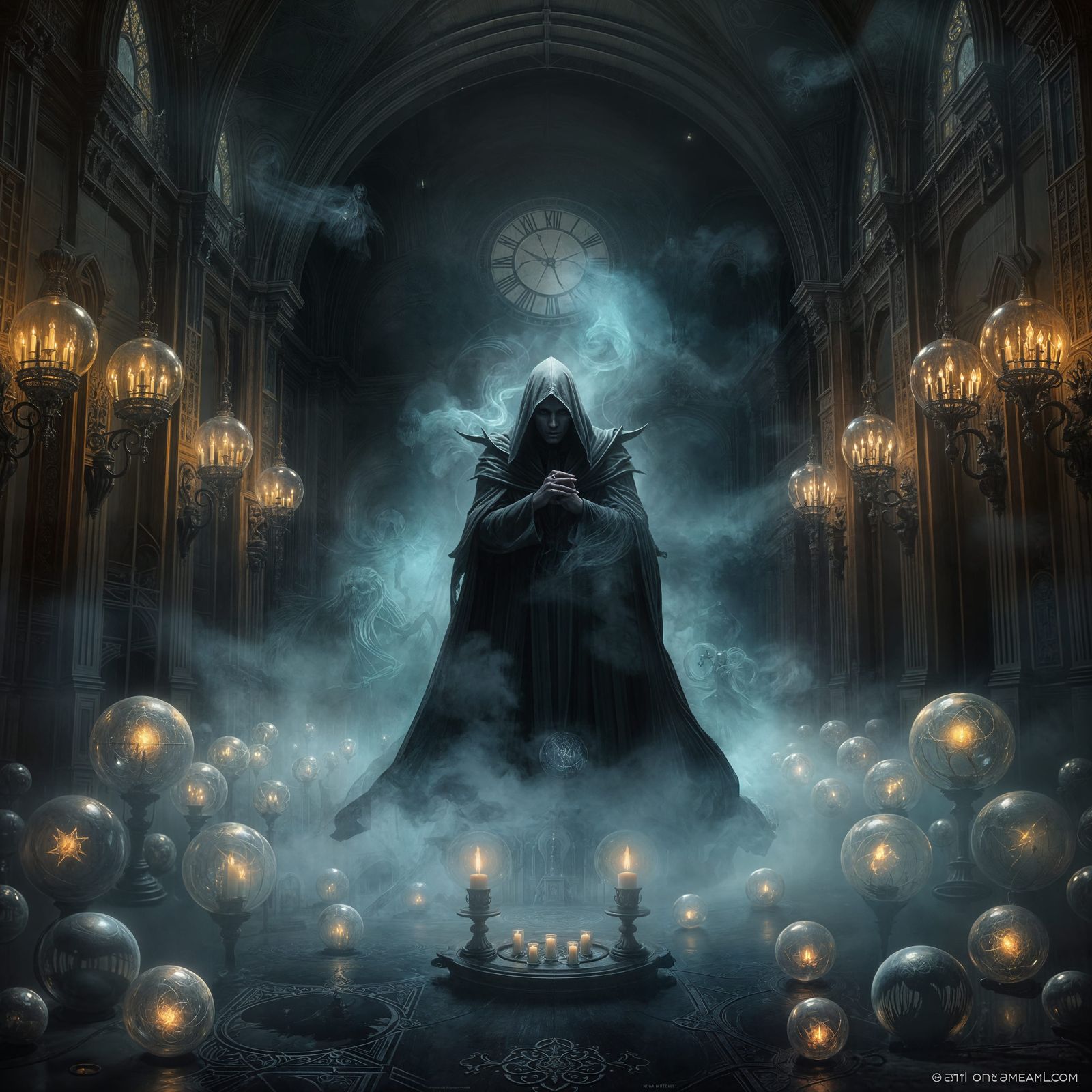 Sinister Death Eater in Ethereal Mist