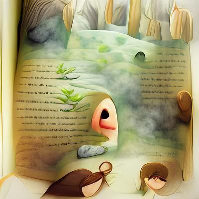 Storybook Illustration of Silence