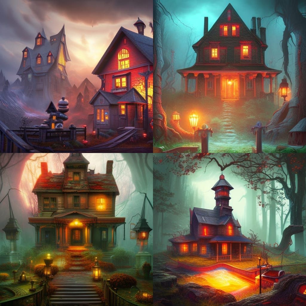 Welcome to Dead House: Detailed Matte Painting