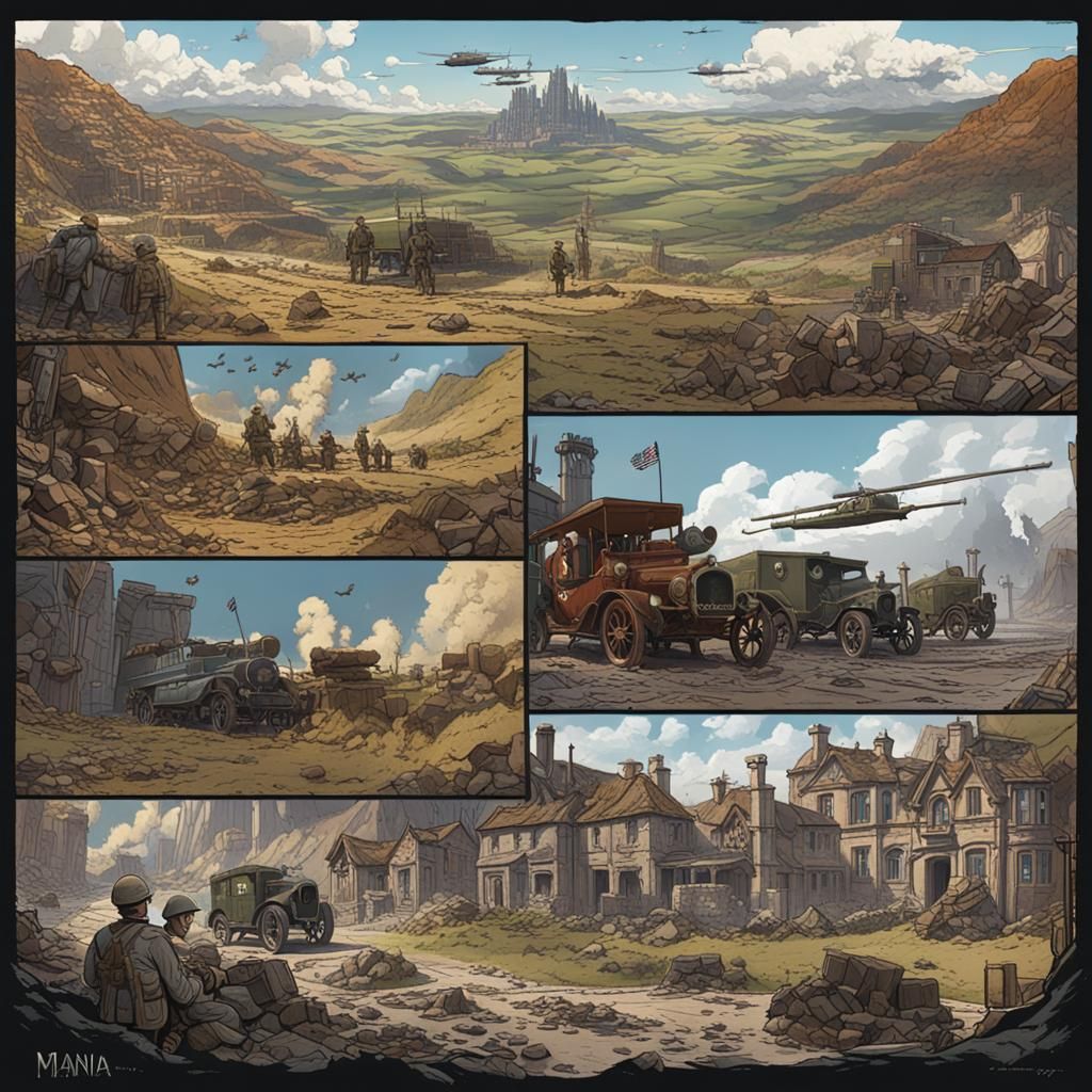 WW1 Causes Explained in Comic Strip Art