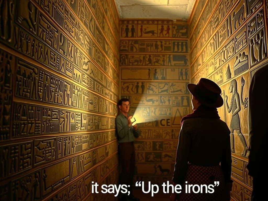 1920s Archaeologists Discover Egyptian Tomb Hieroglyphs