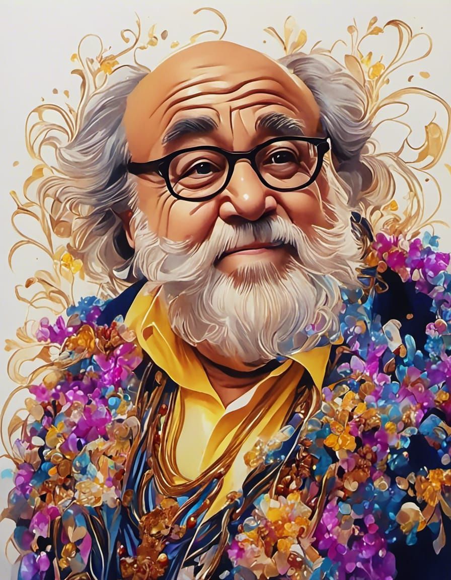 Detailed Portrait of Danny Devito with Artistic LORA