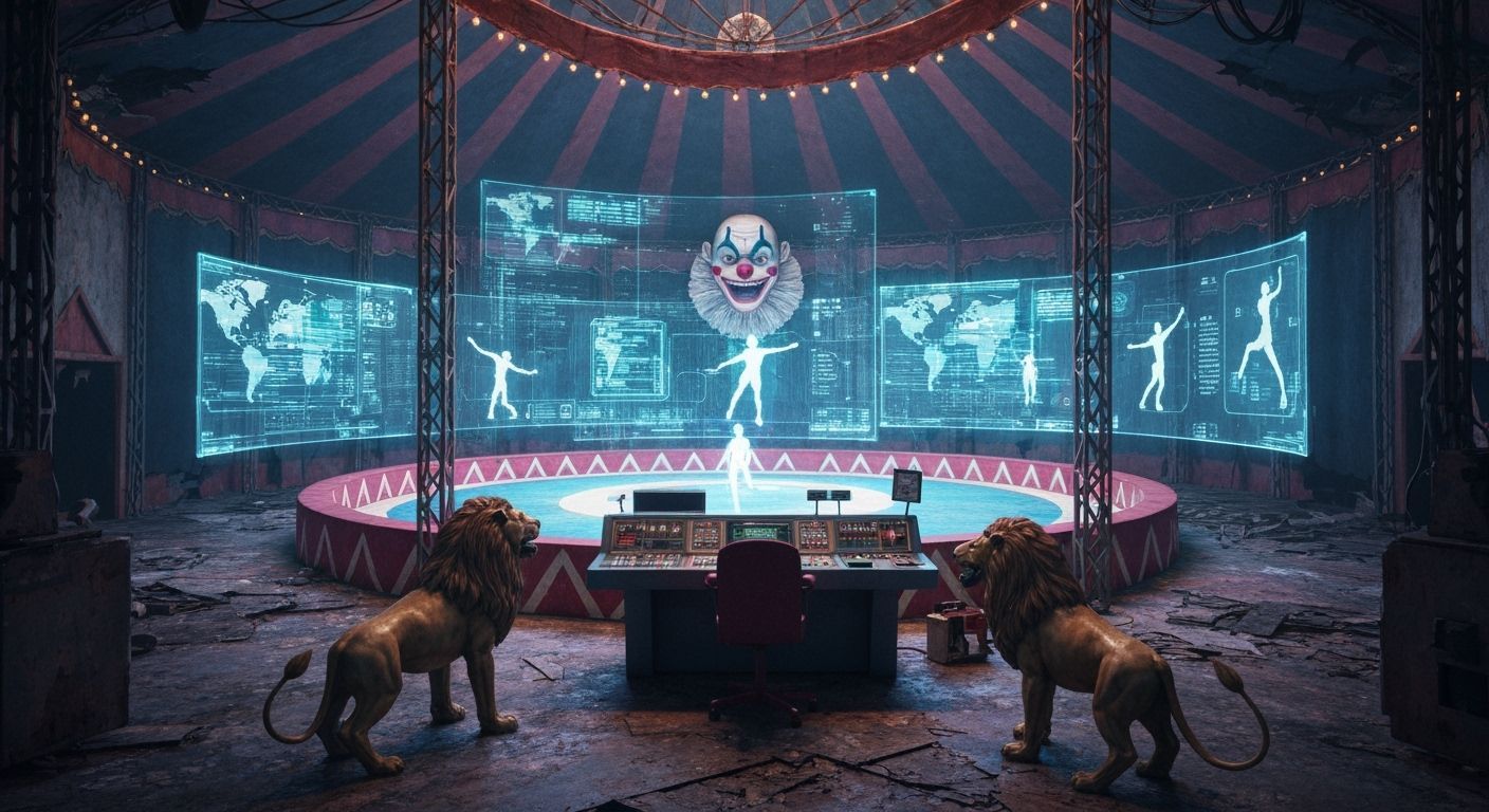 Nefarious Ringmaster's High-Tech Circus Command Center