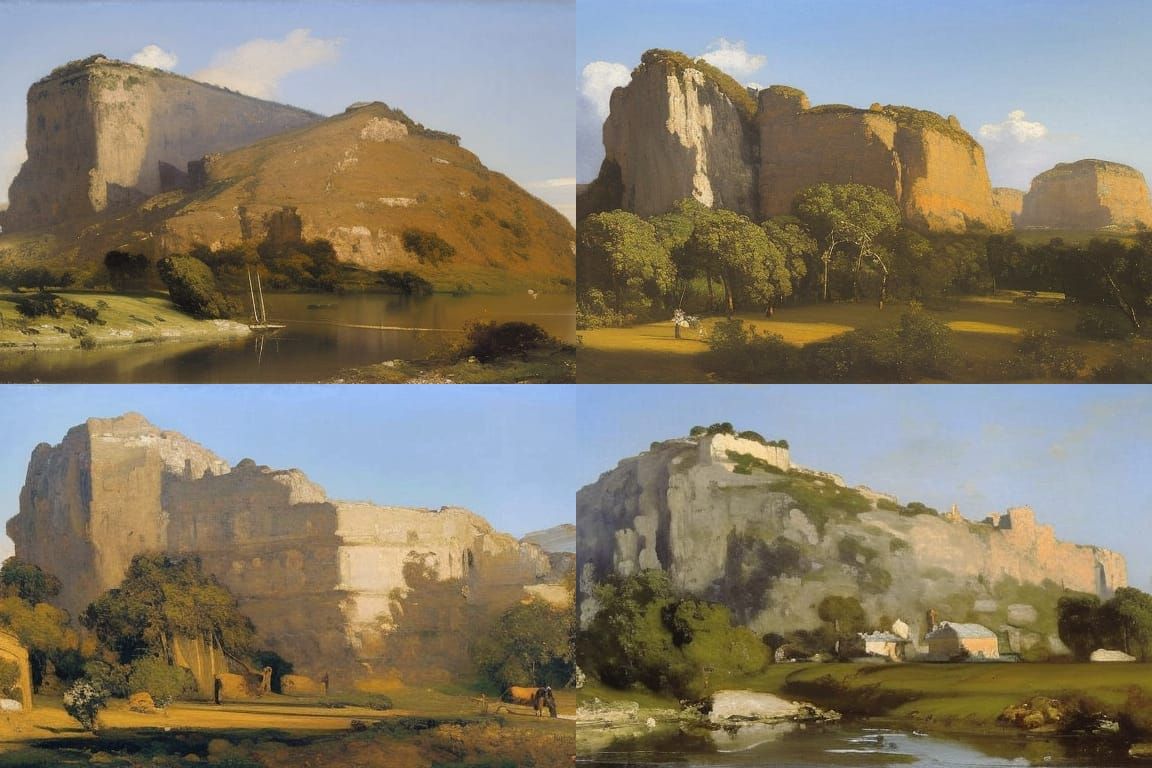 Oil Painting in the Style of Courbet