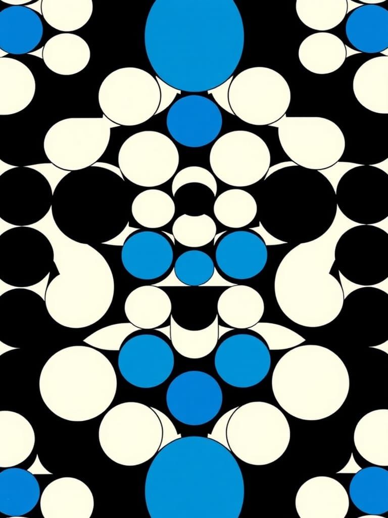 Mesmerizing Geometric Optical Art in Op Art Style