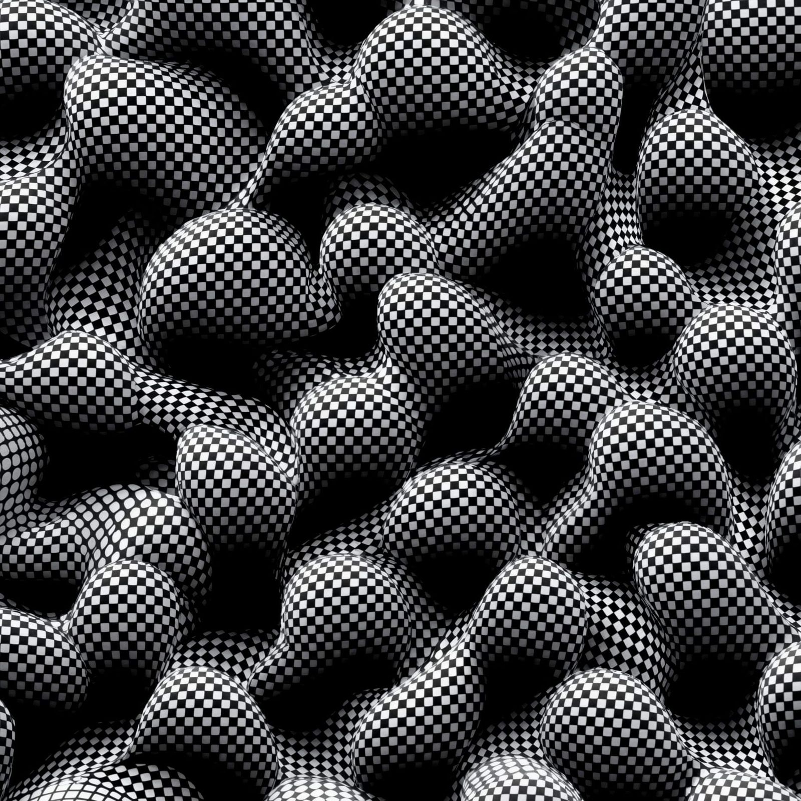 Geometric Pattern in Grayscale Displacement