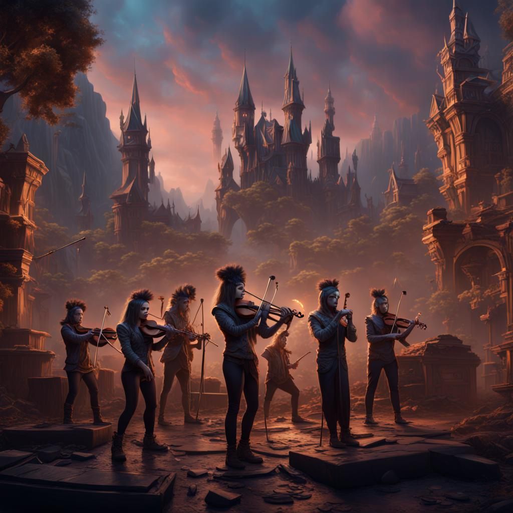 Detailed Band Practice: Fantasy Concept Art