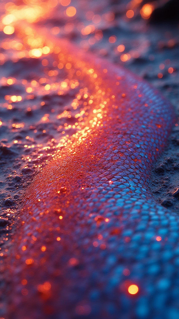 Vibrant Mosaic of Atomic Tangerine Ions in Motion