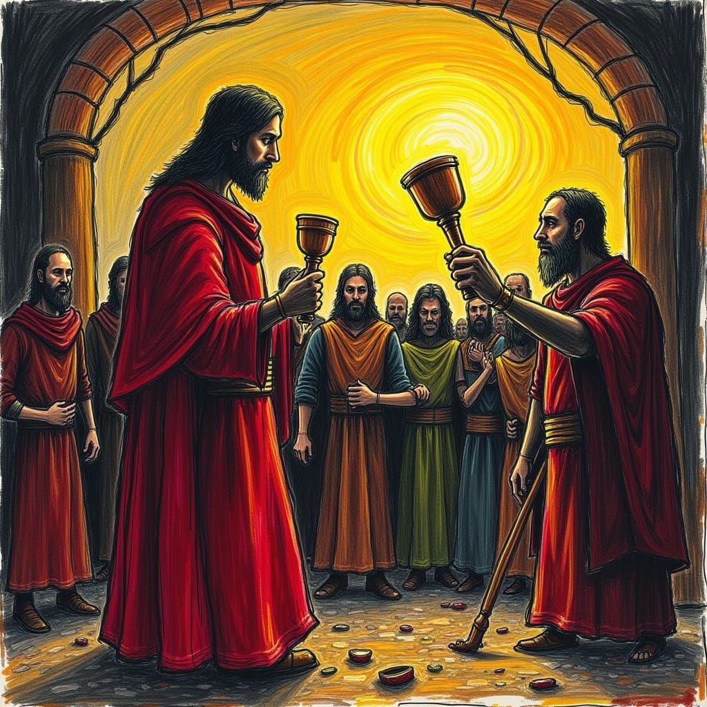 King Arthur Celebrates the Holy Grail