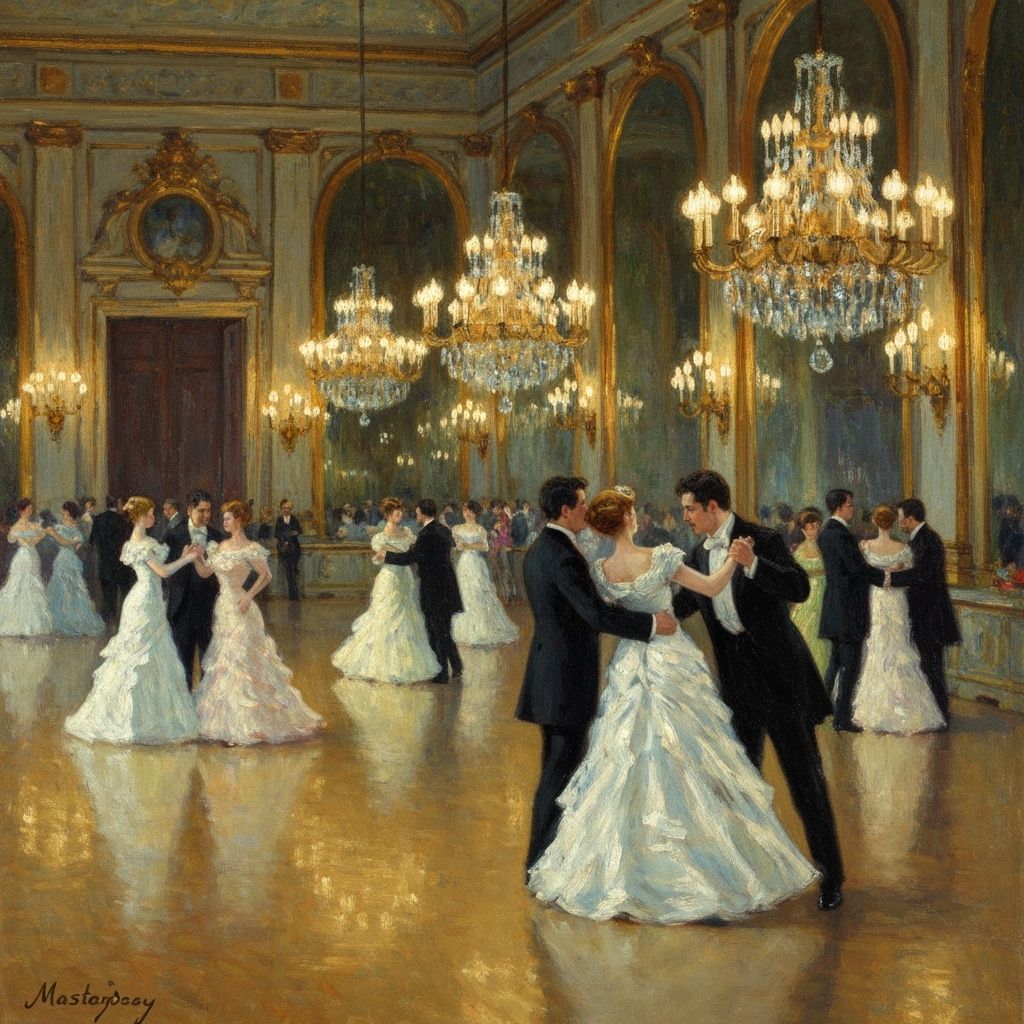 Impressionist Ballroom Waltz in Gaslight Glow