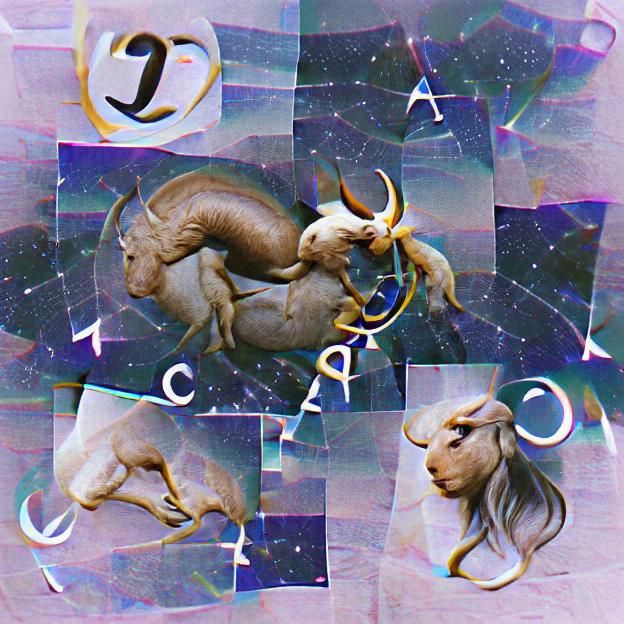 AI Generated Capricorn Zodiac Art
