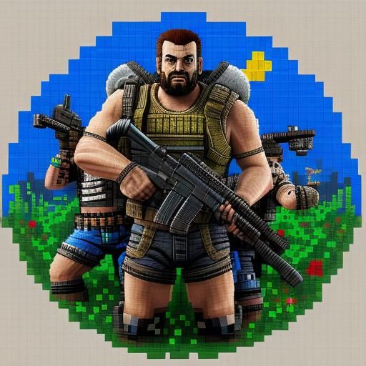 4K Pixel Art Horde in a Fantastical Style