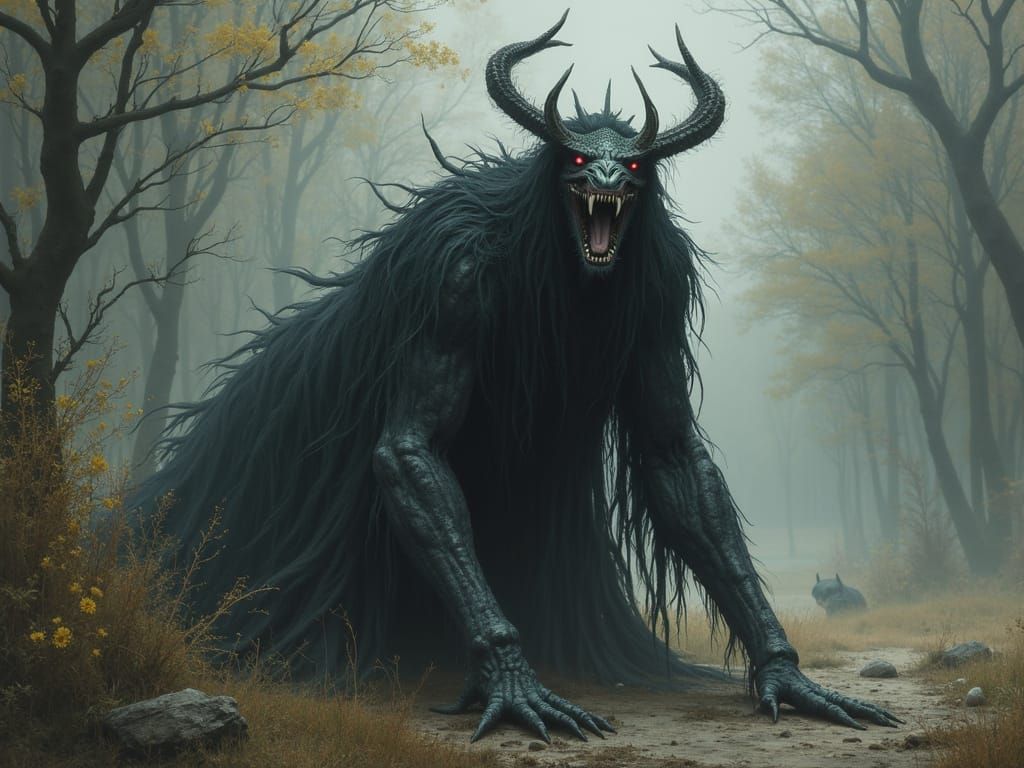 The Monstrous Wendigo Emerges from the Wilderness