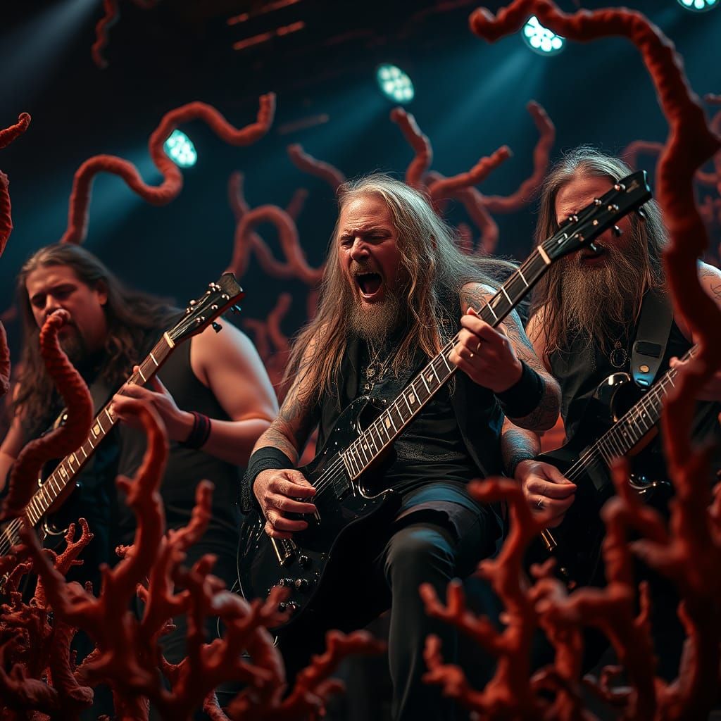 Hard Rock Band Performance in Coral Reef Stage