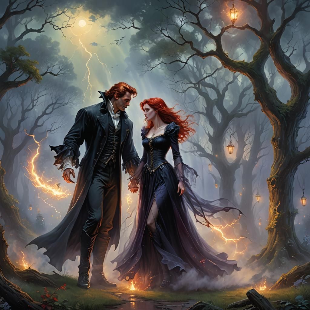 Soulmates: Demon Witch and Vampire in Ethereal Fantasy