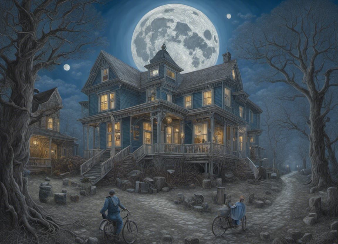 blue moon haunted house