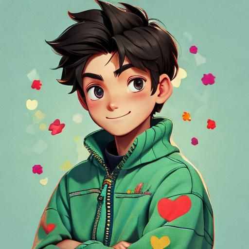 AI Image of a Sweet Boy
