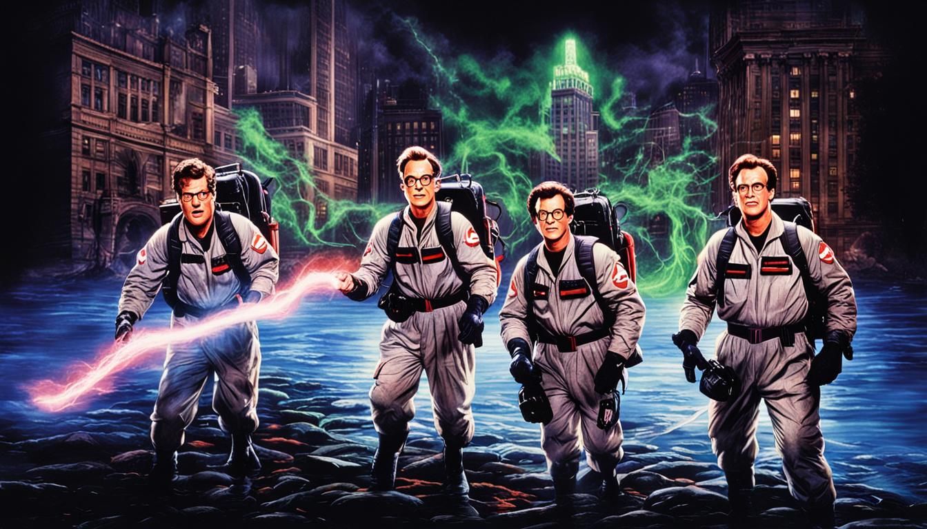 Ghostly Cult Scene in Cinematic Style