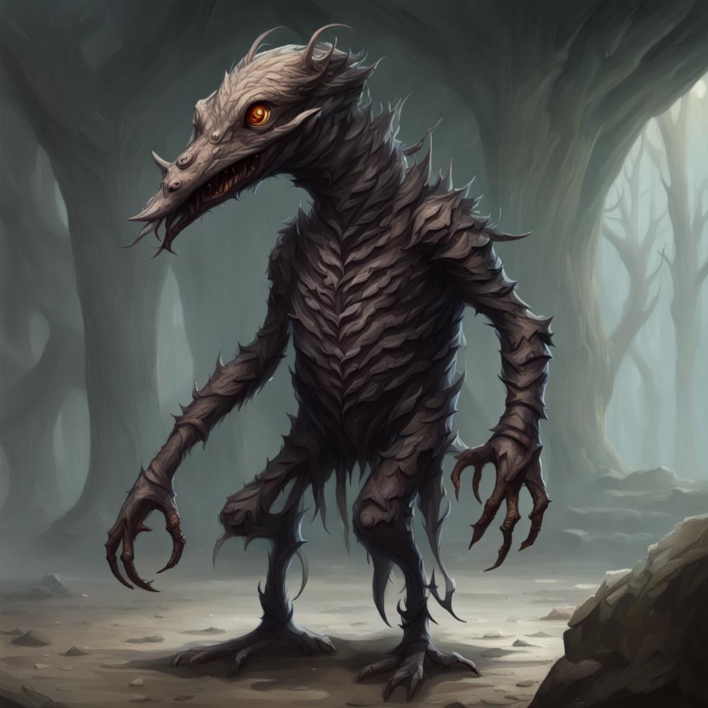 Detailed Shellycoat Concept Art in Dark Fantasy Style